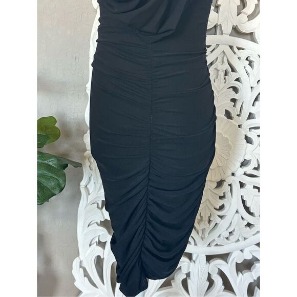 Bodycon Black Mesh Dress - Picture 6 of 8